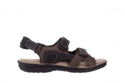 Sandały Bayla-133 9520 Nabuc Nero, Brąz, Skóra naturalna - 45. Czarne sandały Bayla, ze skóry, bez zapięcia. W wyprzedaży za 89.10 zł.