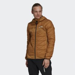 Kurtka adidas Terrex Multi Primegreen Hybrid Insulated. Szare kurtki Adidas, m, bez wzorów, z puchu, bez kaptura. W wyprzedaży za 415.60 zł.