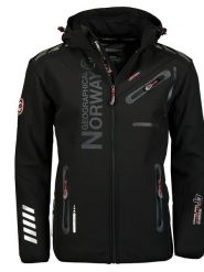 Geographical Norway Kurtka softshellowa "Royaute" w kolorze czarnym rozmiar: M. Czarne kurtki outdoor i hardshell Geographical Norway, m, bez wzorów, z materiału, bez kaptura. Za 206.42 zł.