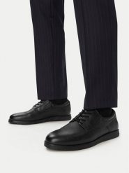 Lasocki Półbuty CEO-IDEO-23 MI24 Czarny. Czarne eleganckie półbuty Lasocki, bez wzorów, ze skóry, bez obcasa, bez zapięcia. Za 229.99 zł.