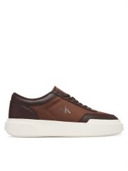 Calvin Klein Sneakersy Chunky Cups Laceup Ox Mix Mat HM0HM02326 Brązowy. Brązowe buty sportowe casual CALVIN KLEIN, bez wzorów, ze skóry, bez zapięcia. Za 489.99 zł.