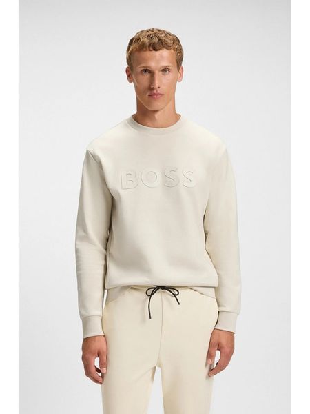 Hugo Boss Fashion Bluza w kolorze kremowym rozmiar: M. Brązowe bluzy Hugo Boss Fashion, m, bez wzorów, z bawełny, bez kaptura. Za 405.95 zł.
