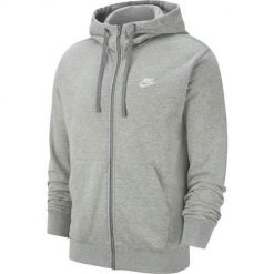 Bluza sportowa męska Nike Sportswear Club. Szare bluzy z kapturem Nike, l, bez wzorów, z kapturem. Za 401.00 zł.
