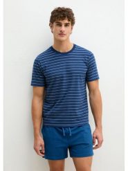Marc O´Polo Bodywear Koszulka piżamowa w kolorze granatowym rozmiar: XXL. Niebieskie piżamy xxl, bez wzorów, z bawełny, bez ramiączek. Za 109.95 zł.
