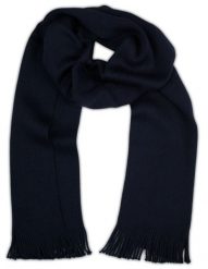 Szalik Wełniany Dziergany Granatowy, Ciepły z Frędzlami -V. FRAAS. Niebieskie szaliki V. Fraas, bez wzorów, dziergany. Za 85.00 zł.