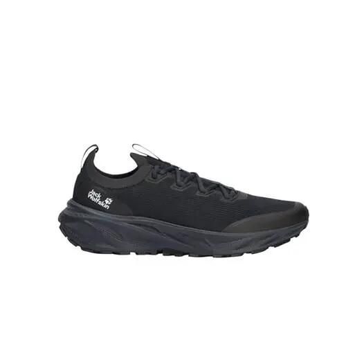 Buty do biegania męskie Jack Wolfskin A655836350. Czarne buty turystyczne Jack Wolfskin, bez wzorów, z materiału, bez zapięcia, do biegania. Za 645.00 zł.