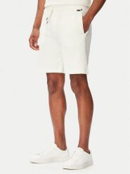 BOSS Szorty sportowe Structure Shorts 50540581 Kremowy Regular Fit. Białe krótkie spodenki sportowe Boss, l, bez wzorów, z syntetyku. Za 379.99 zł.
