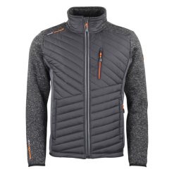 Polarowa kurtka z pikowanymi wstawkami Peak Mountain Chacha. Czarne kurtki Peak Mountain, na wiosnę, m, bez wzorów, z elastanu, bez kaptura. Za 375.50 zł.