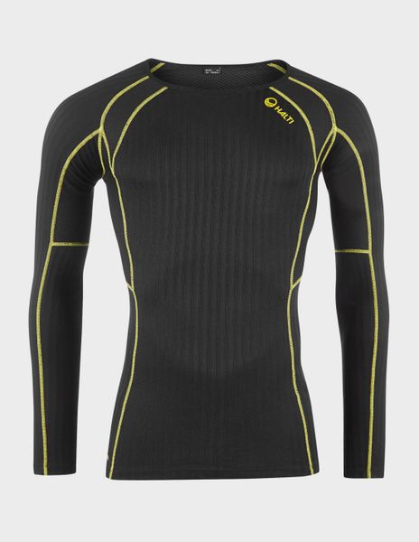Koszulka termoaktywna męska Halti Ultra Cool Mesh L/S. Czarne bielizna termoaktywna Halti, l, bez wzorów, z elastanu, bez ramiączek, na fitness i siłownię. Za 269.99 zł.