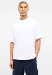 Męski T-Shirt Mustang Style Akron Bright White 1016499 2007. Białe t-shirty Mustang, m, bez wzorów, bez kołnierzyka, bez ramiączek. Za 79.99 zł.