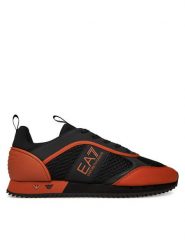 EA7 Emporio Armani Sneakersy X8X027 XK050 D188 Czarny. Czarne buty sportowe casual EA7 Emporio Armani, bez wzorów, z materiału, bez zapięcia. Za 599.99 zł.