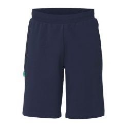 Szorty Uhlsport ID. Niebieskie szorty Uhlsport, bez wzorów, sportowe. W wyprzedaży za 135.50 zł.