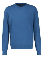 Lerros Sweter w kolorze niebieskim rozmiar: L. Niebieskie swetry nierozpinane Lerros, l, bez wzorów, z bawełny, bez kołnierzyka, bez ramiączek. Za 134.95 zł.