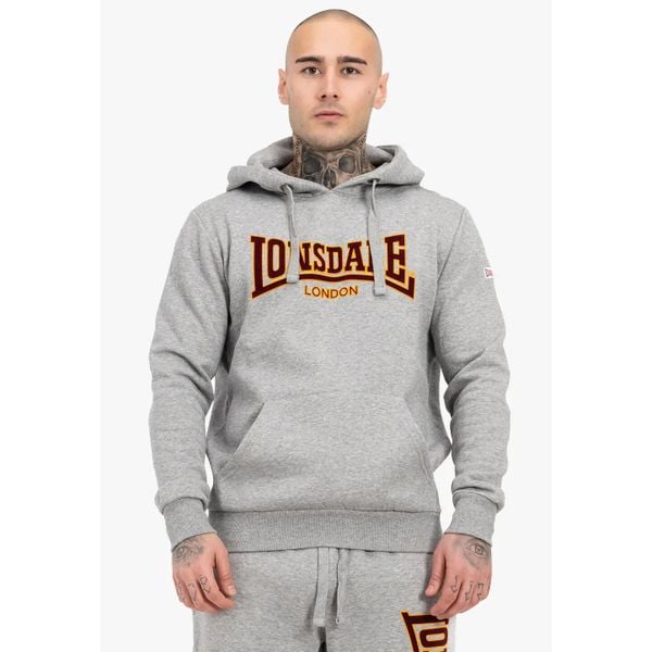 Bluza z kapturem Lonsdale Classic Ll002. Szare bluzy z kapturem Lonsdale, m, bez wzorów, z polaru, z kapturem. Za 310.00 zł.