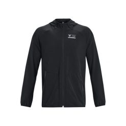 Kurtka Under Armour Project Rock Unstoppable. Czarne kurtki Under Armour, l, bez wzorów, bez kaptura. Za 638.00 zł.