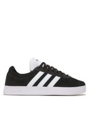 Adidas Sneakersy VL Court 2.0 DA9853 Czarny. Czarne buty sportowe casual Adidas, bez wzorów, ze skóry, bez zapięcia. Za 329.99 zł.