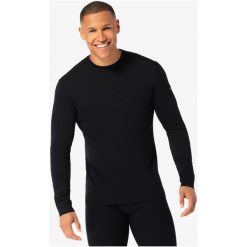 Koszulka termoaktywna z długim rękawem męska SUPER.NATURAL Tundra 175 LS. Czarne bielizna termoaktywna super.natural, na lato, l, bez wzorów, z materiału, bez ramiączek. Za 399.99 zł.