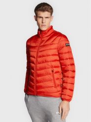 Napapijri Kurtka puchowa Aerons NP0A4GJN Czerwony Regular Fit. Czerwone kurtki Napapijri, m, bez wzorów, z puchu, bez kaptura. Za 549.99 zł.