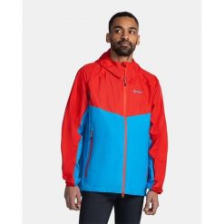 Męska kurtka hardshell Kilpi HURRICANE-M. Czerwone kurtki Kilpi, m, bez wzorów, z hardshellu, bez kaptura. Za 525.33 zł.
