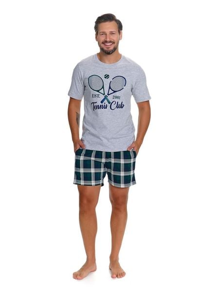 Doctor Nap Piżama w kolorze zielono-szaro-granatowym rozmiar: XXL. Niebieskie piżamy Doctor Nap, xxl, bez wzorów, z bawełny, bez ramiączek. Za 104.99 zł.