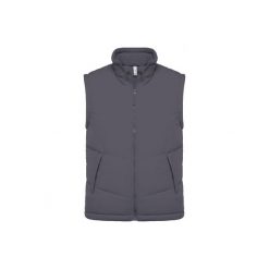 Wyściełana polarem kurtka bez rękawów Kariban Warmer. Szare kurtki KARIBAN, m, bez wzorów, z polaru, bez kaptura. Za 218.00 zł.