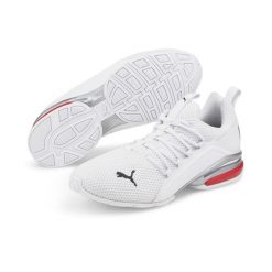 Buty Sportowe Męskie Puma Axelion LS 19438408 r 46. Białe buty sportowe casual Puma, bez wzorów, z materiału, bez zapięcia. Za 213.99 zł.
