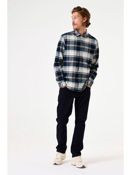 Garcia Koszula w kolorze granatowo-miętowo-kremowym rozmiar: XXL. Brązowe koszule Garcia, xxl, bez wzorów, z bawełny, bez kołnierzyka, bez ramiączek. Za 161.45 zł.