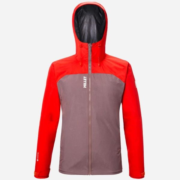 Kurtka trekkingowa Gore-Tex męska MILLET Seneca Gtx 2 L Jkt active fit. Brązowe kurtki Millet, na zimę, l, bez wzorów, z gore-texu, z kapturem. Za 969.00 zł.