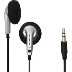 Thomson EAR 1115BK Srebrny Słuchawki. Szare słuchawki douszne THOMSON. Za 14.99 zł.