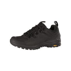 Buty trekkingowe Alpine Pro Omere Vibram. Czarne buty trekkingowe Alpine Pro, bez wzorów, przed kostkę, bez zapięcia. Za 499.00 zł.