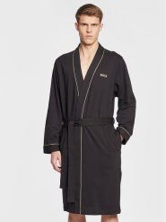 Boss Szlafrok Xmas 50485920 Czarny. Czarne szlafroki Boss, m, bez wzorów, z bawełny, bez ramiączek, bez kaptura. Za 389.99 zł.