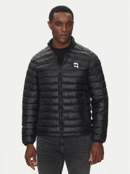 KARL LAGERFELD Kurtka przejściowa 505710 500590 Czarny Regular Fit. Czarne kurtki KARL LAGERFELD, m, bez wzorów, z syntetyku, bez kaptura. Za 659.99 zł.