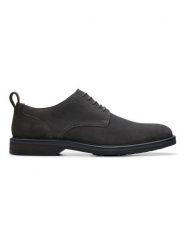 Clarks Skórzane trzewiki "Aldwin" w kolorze antracytowym rozmiar: 40. Czarne botki sznurowane Clarks, bez wzorów, ze skóry, bez obcasa, bez zapięcia. Za 274.24 zł.