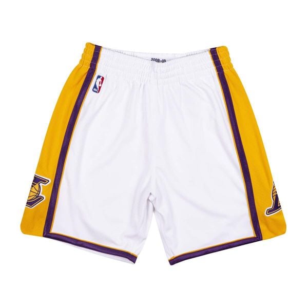 Krótka autentyczna NBA Los Angeles Lakers alternate 2009/10. Białe szorty Mitchell & Ness, s, bez wzorów, sportowe. Za 731.50 zł.