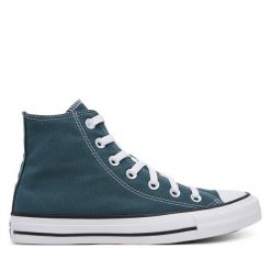 Trampki Converse. Zielone trampki Converse, bez wzorów, bez zapięcia. Za 299.99 zł.