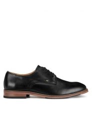 Gino Rossi Półbuty DANTE2-01 125AM Czarny. Czarne eleganckie półbuty Gino Rossi, bez wzorów, ze skóry, bez obcasa, bez zapięcia. Za 359.99 zł.