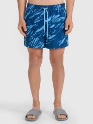 4F Szorty kąpielowe w kolorze niebieskim rozmiar: L. Niebieskie krótkie spodenki sportowe 4F, l, bez wzorów, z materiału. Za 92.21 zł.