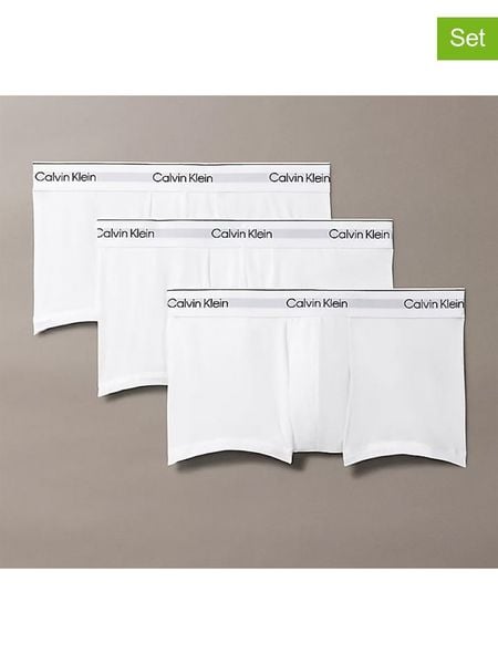 CALVIN KLEIN UNDERWEAR Bokserki (3 pary) w kolorze białym rozmiar: S. Białe bokserki Calvin Klein Underwear, s, bez wzorów. Za 135.81 zł.