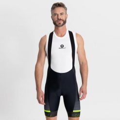 Spodenki rowerowe męskie Rogelli Hero II. Czarne spodenki rowerowe Rogelli, m, bez wzorów, rowerowe. Za 453.99 zł.