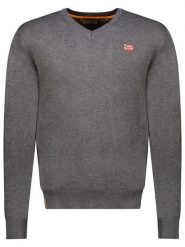 Geographical Norway Sweter w kolorze antracytowym rozmiar: XL. Czarne swetry nierozpinane Geographical Norway, xl, bez wzorów, bez kołnierzyka, bez ramiączek. Za 110.04 zł.