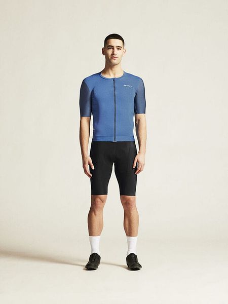 Craft Koszulka kolarska "Adv Aero" w kolorze niebieskim rozmiar: XXL. Niebieskie t-shirty sportowe Craft, bez wzorów, z materiału, bez ramiączek, rowerowe. Za 149.31 zł.