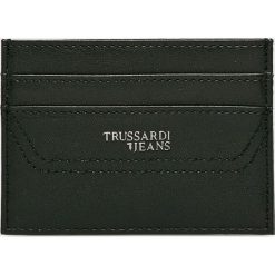 Trussardi Jeans - Portfel. Czarne portfele TRUSSARDI JEANS, bez wzorów, z jeansu. W wyprzedaży za 99.90 zł.