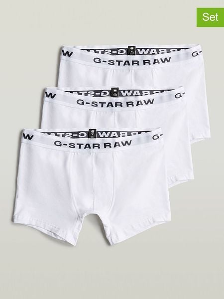 G-Star Bokserki (3 pary) w kolorze białym rozmiar: XL. Białe bokserki G-Star, xl, bez wzorów. Za 79.77 zł.
