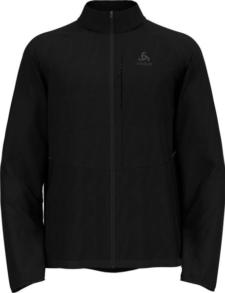 Kurtka męska Odlo ZEROWEIGHT Jacket. Czarne kurtki ODLO, na wiosnę, l, bez wzorów, z materiału, bez kaptura. Za 438.46 zł.