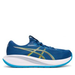 Buty do biegania Asics. Niebieskie buty do biegania ASICS, bez wzorów, bez zapięcia, do biegania. Za 719.99 zł.