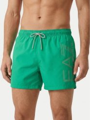 EA7 Emporio Armani Szorty kąpielowe 7M002001 AF14497 M7126 Zielony Regular Fit. Zielone kąpielówki EA7 Emporio Armani, m, bez wzorów, z syntetyku. Za 249.99 zł.