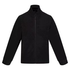 Klasyczny męski polar (Czarny). Czarne bluzy z polaru Regatta, m, bez wzorów, z materiału, bez kaptura. Za 92.99 zł.