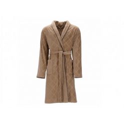 Szlafrok męski rozm. XL Barron Camel 630. Brązowe szlafroki Vossen, m, bez wzorów, z bawełny, bez ramiączek, bez kaptura. Za 480.00 zł.