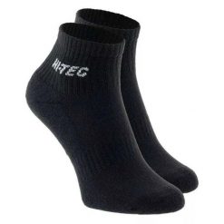 Skarpetki Do Kostek Unisex Dla Dorosłych Quarro II. Czarne skarpety Hi-tec, bez wzorów, z bawełny. Za 40.99 zł.