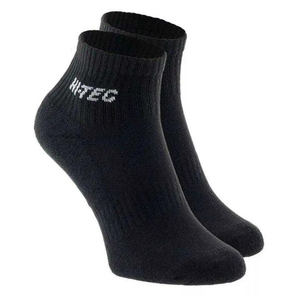 Skarpetki Do Kostek Unisex Dla Dorosłych Quarro II. Czarne skarpety Hi-tec, bez wzorów, z bawełny. Za 51.99 zł.